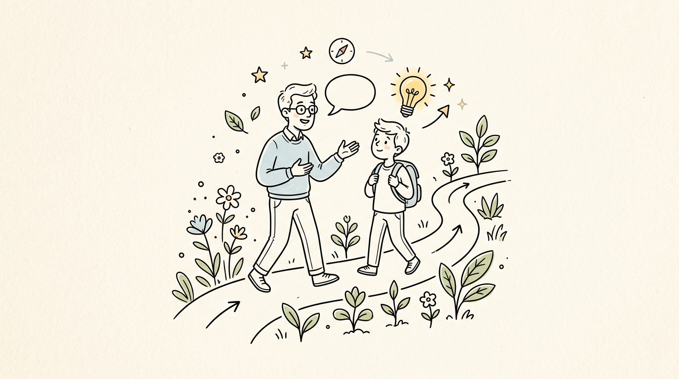 Minimalist Mentorship Line Artwork
